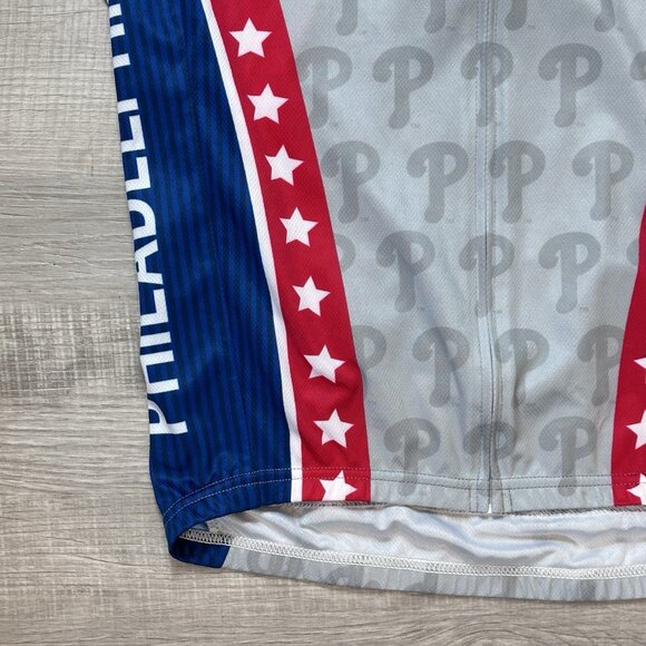 Philadelphia Phillies Primal Biking Cycling Men's Small Jersey Full Zip Shirt - Picture 2 of 10